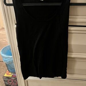 Calvin Klein Black Sleeveless Tank Top (M) Simple Loungewear